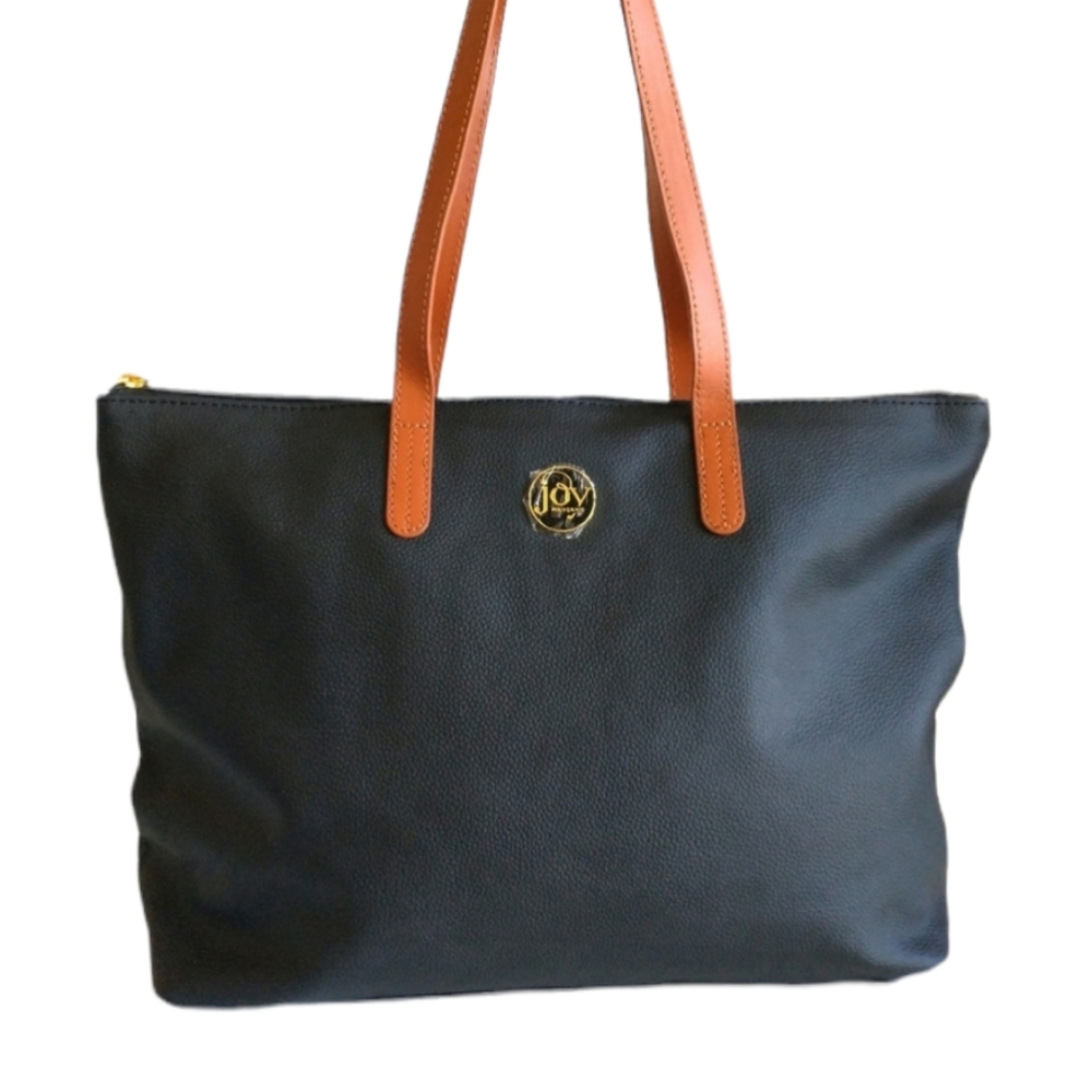 NWOT Joy Mangano Leather Tote Bag